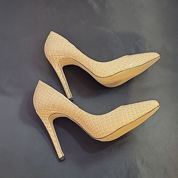 BRAND NEW LOSLANDIFEN FAUX CROCODILE OFFICE LADIES POINTED TOE HIGH HEEL SHOE - Picture 8 of 12